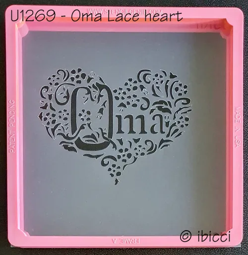 ibicci Omalace heart stencil